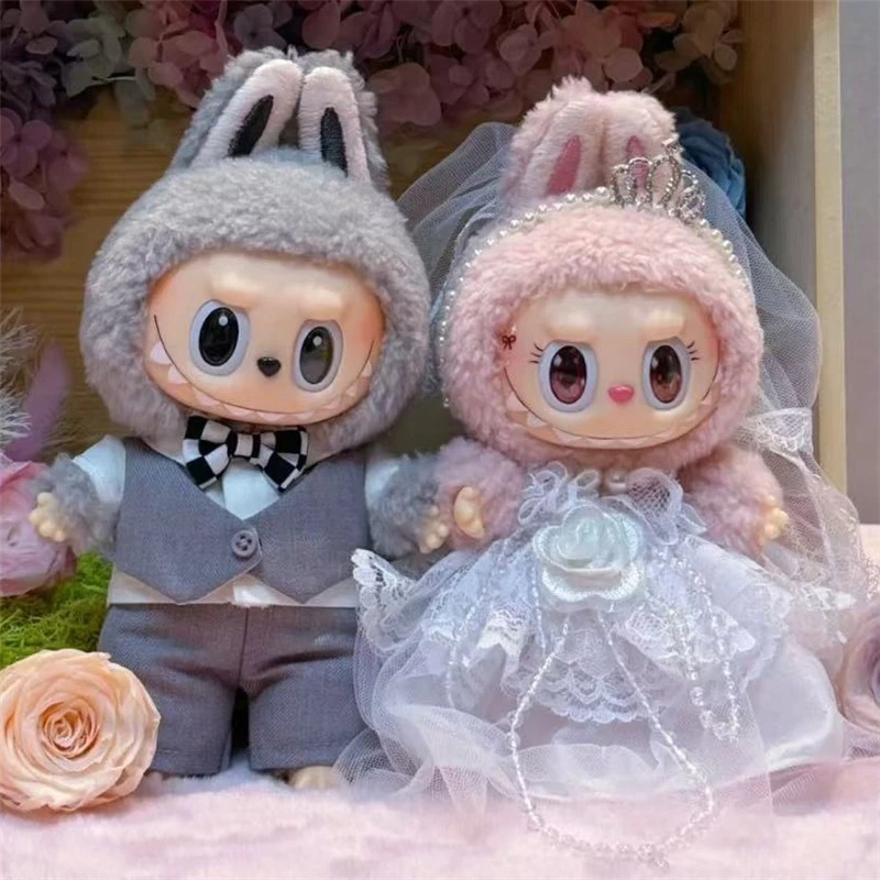 15 17cm For Labubu Doll Weddin - Baby Clothing Unisex ulasan dan harga