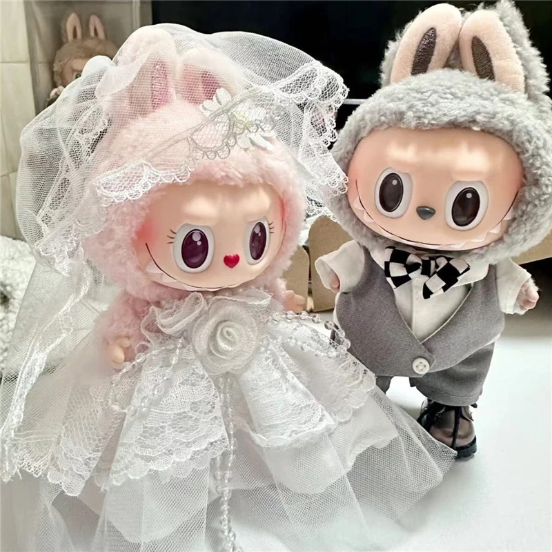 15 17cm For Labubu Doll Weddin - Baby Clothing Unisex ulasan dan harga