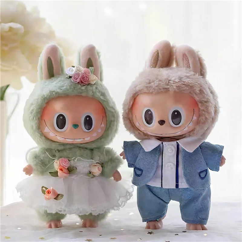 15 17cm For Labubu Doll Weddin - Baby Clothing Unisex ulasan dan harga