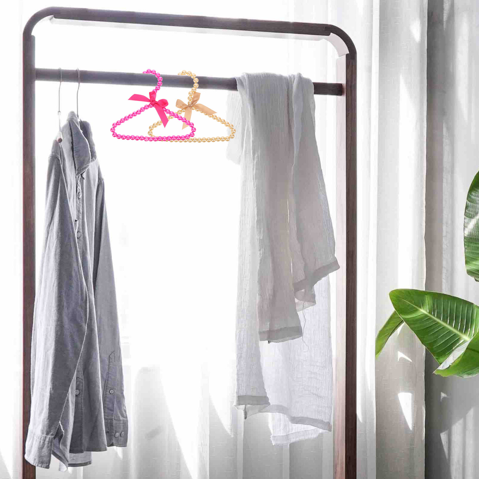4Pcs Pearl Pet Hanger for Dogs - Baby Clothing Us ulasan dan harga