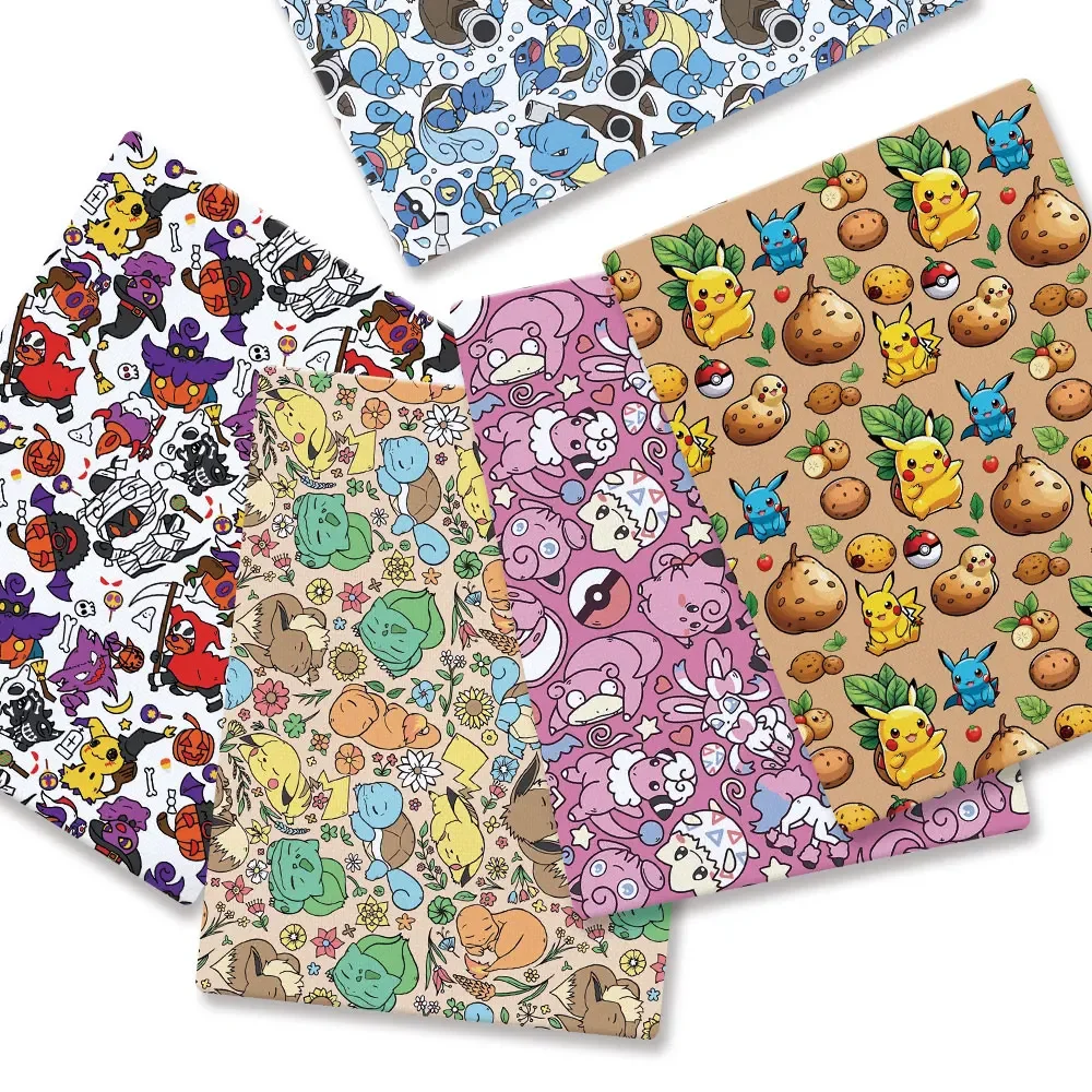 Pokemon Cartoon Fabric140*50cm - Baby Clothing Items ulasan dan harga
