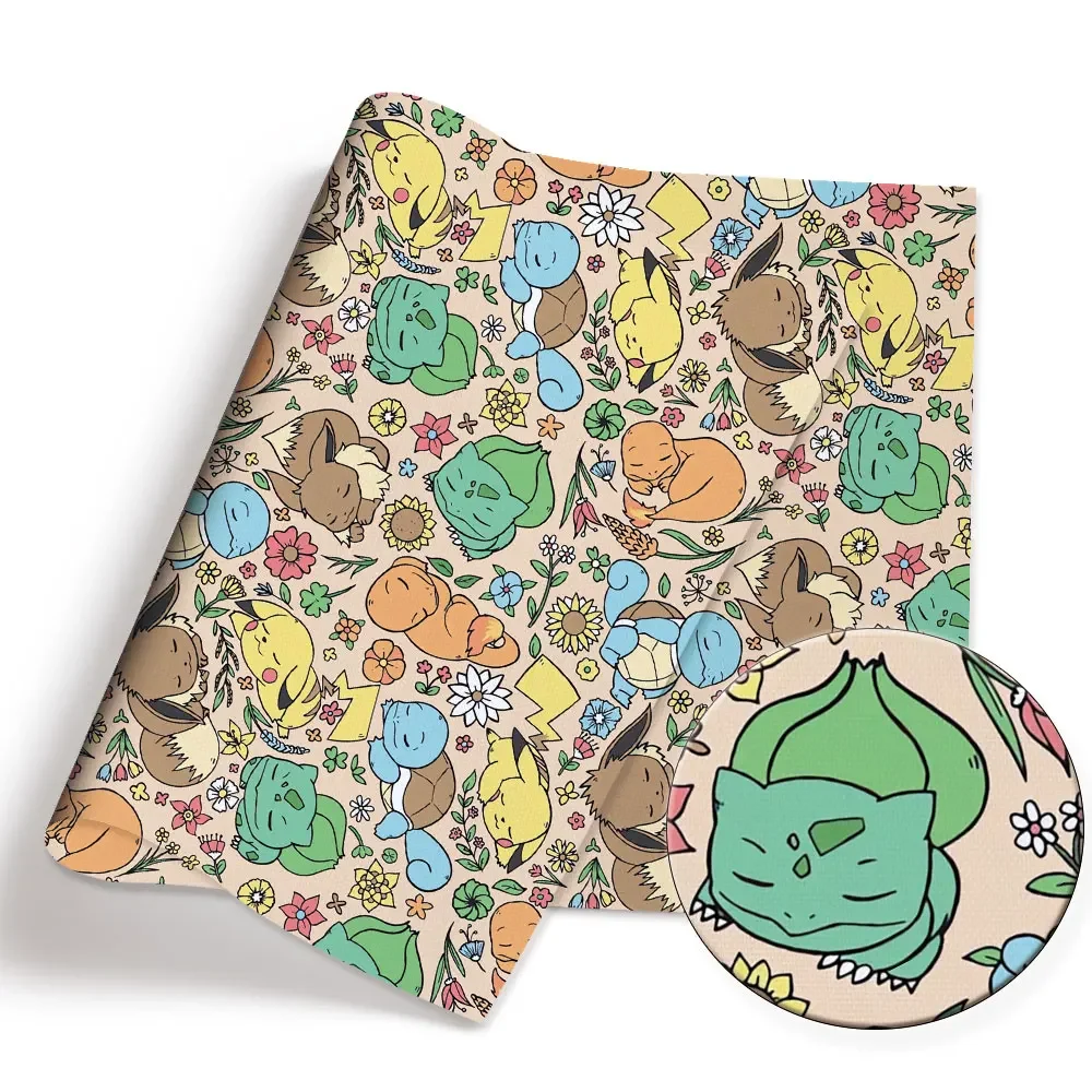 Pokemon Cartoon Fabric140*50cm - Baby Clothing Items ulasan dan harga
