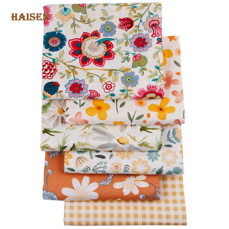 6pcs 40x50cm Cotton Twill Patc - Baby Clothing Organic ulasan dan harga