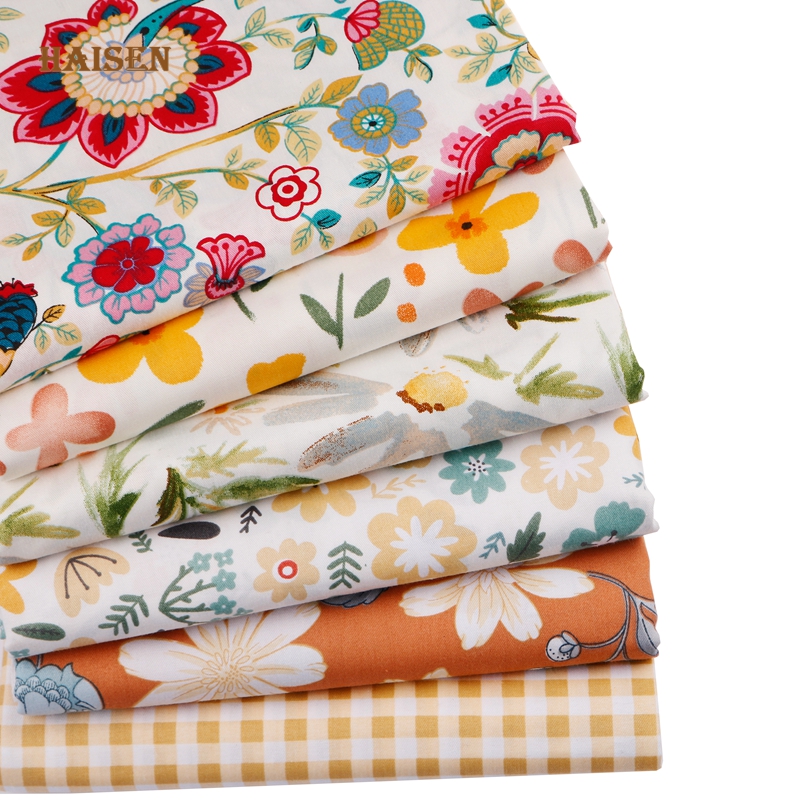 6pcs 40x50cm Cotton Twill Patc - Baby Clothing Organic ulasan dan harga