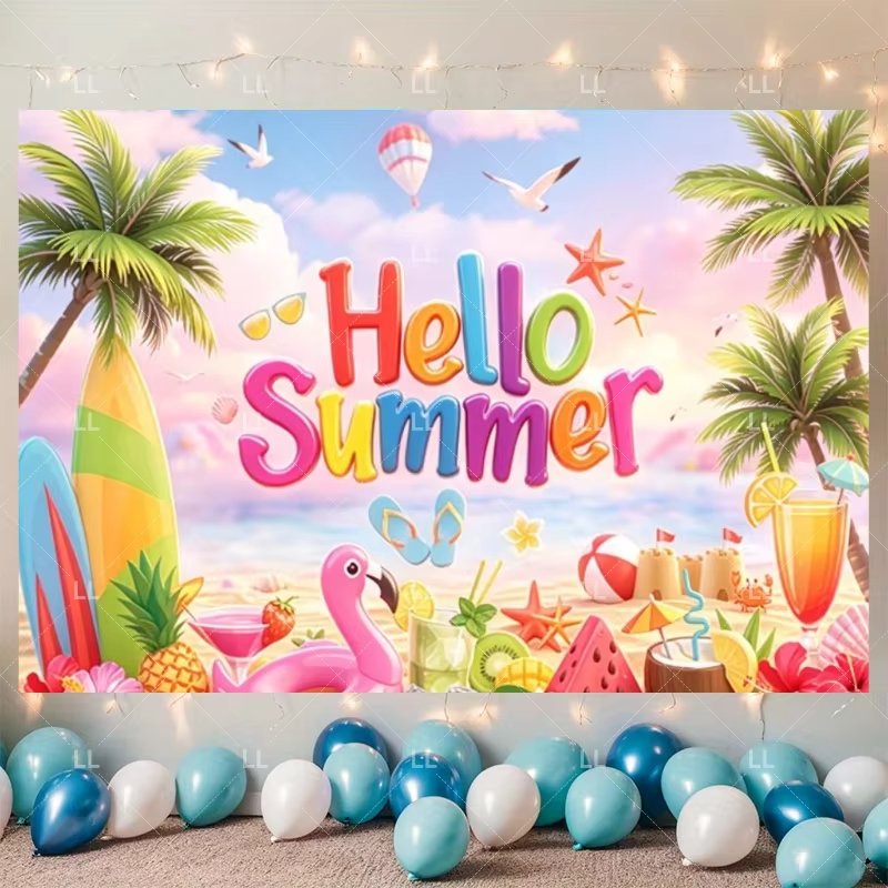 Summer Hawaii Beach Party Deco - Baby Clothing Hawaii ulasan dan harga
