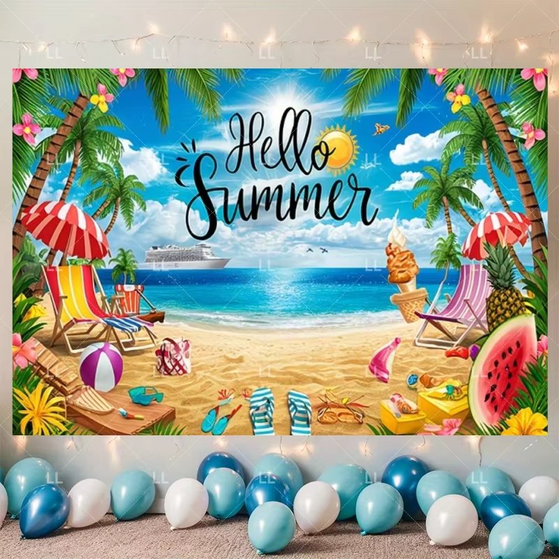 Summer Hawaii Beach Party Deco - Baby Clothing Hawaii ulasan dan harga